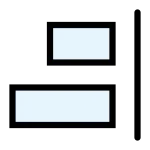 Horizontal Align Right SVG Icon